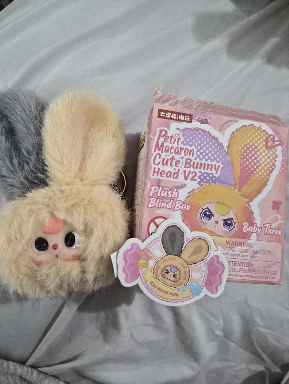 Baby Three Petit Macaron Cute Bunny Head V2
